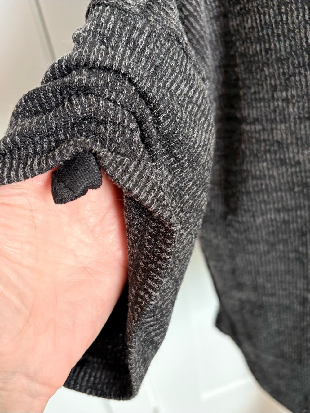 Max Studio Ribbed Knit Pullover - Dark Heather Gray - Picture 3 of 6